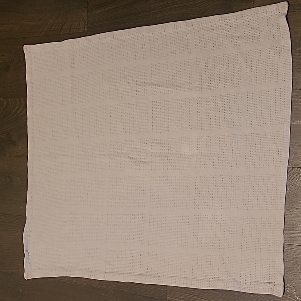 100% Cotton Lulujo Gray Knit Baby Blanket